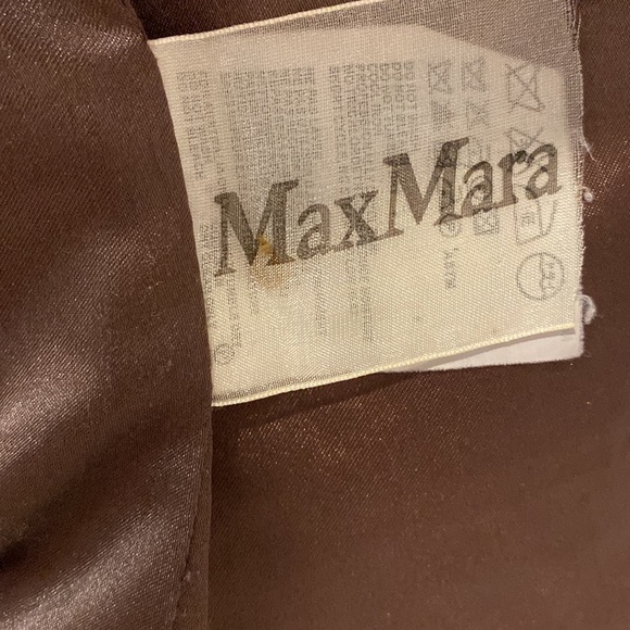 MAXMARA belted Trench coat knit sleeves Size M - Picture 11 of 12